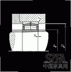 圓柱滾子軸承 F-800485.ZL-K-C5, 特殊軸承，浮動(dòng)軸承，雙列，錐孔，錐度1:12，可分離，帶保持架